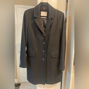 Classic single breasted wool coat